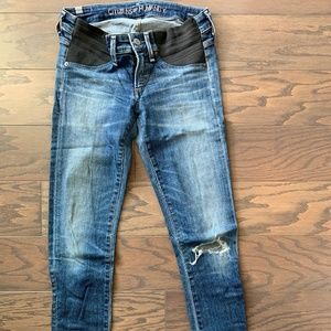 CoH Racer Ultra Maternity Skinny Jeans, Distressed